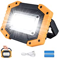 Los mejores  - Plartree Foco LED Recargable- 30W 2000LM Luces LED de Trabajo- Foco USB para el Lugar de Trabajo Luces Portátiles…